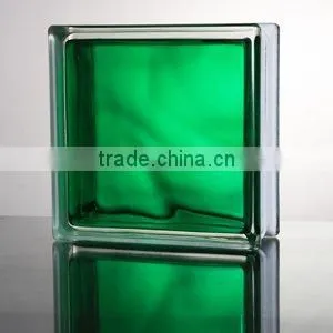 Selling 190x190x80mm Glass Block/ Blue Crystal Solid glass brick