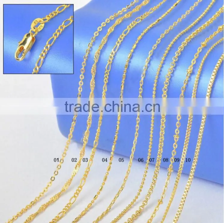Yiwu Wholesale 18k gold filled necklace chain