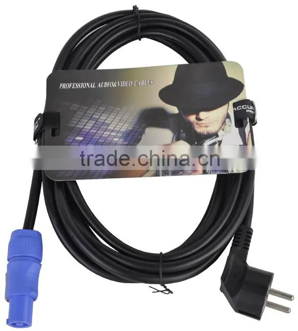 European Electric Powercon Cable With 16A And 250V EC008-5M/1.5