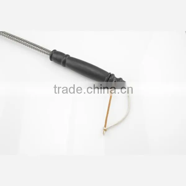 In stock factory 12'' BBQ grill brush zinc plated wire bbq cleaning brush brass wire BBQ Grill cleaning brush