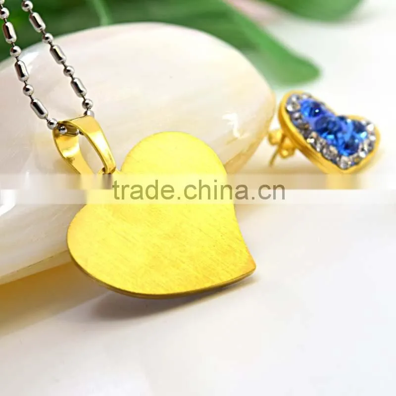 Brazilian Gold Jewelry Wholesale Gemstone Jewelry Colored Rhinestone Jewelry Set