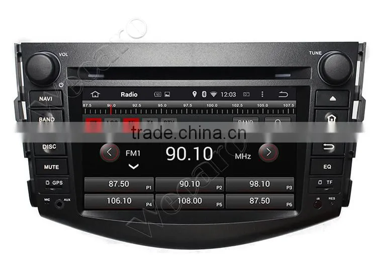 Wecaro WC-TR7015 Android 4.4.4 car dvd player quad core for toyota rav4 with android stereo tv tuner 2006-2012
