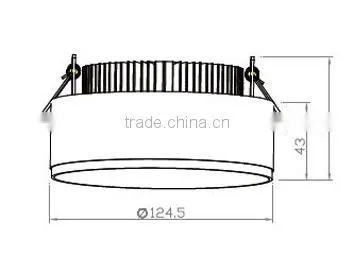 9w/12w/18w/24w led downlight for indoor light