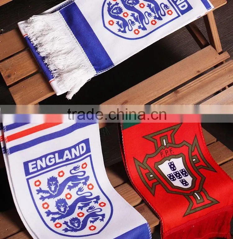 Soccer team new fashion custom fans scarf Promotion sport scarf