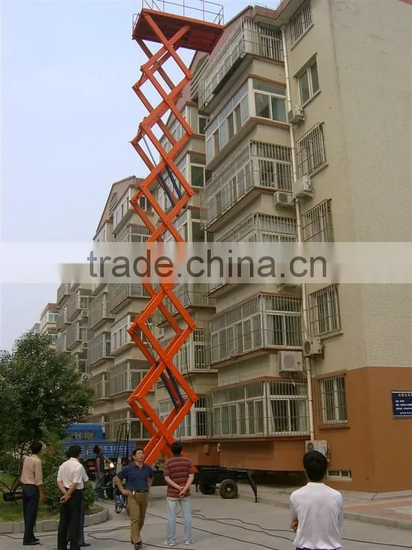 1.35~9m, 0.3 ton air hydraulic motorcycle lift table /double scissor lift table /small scissor lift table