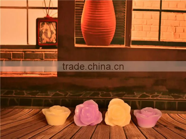 Craved Lantern Shaped Flameless Waterproof battery operated led floating candle