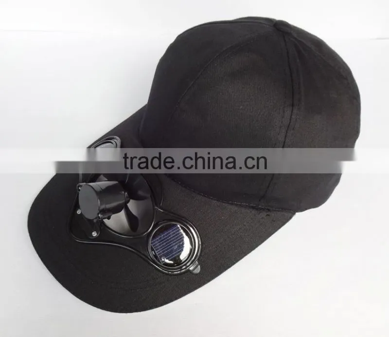 5 panel custom solar fan hat for summer