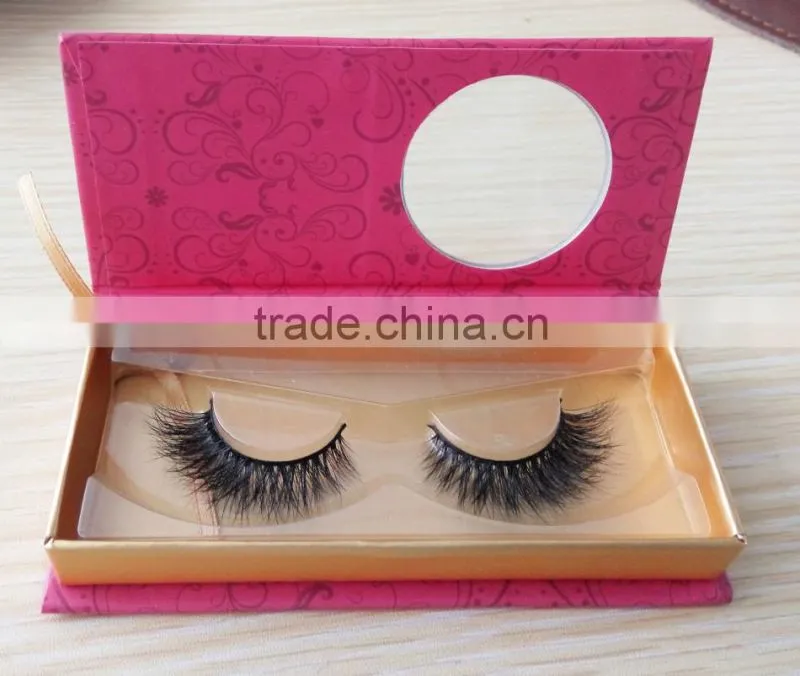 Fashional cosmetic empty packaging box for eyelashes round paper box mink lashes packaging paper tube