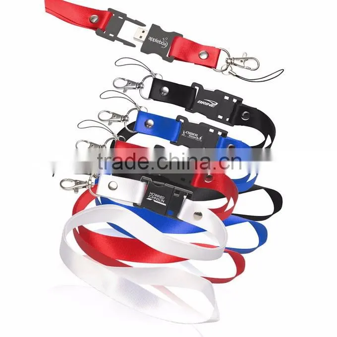 Available Colors Imprinting Lanyard Thumb Drive Usb