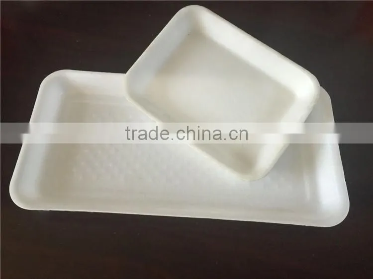 high quality OEM foam food packaging tray, strip EPS foam tray for packaging, EPS plastic foam meat tray