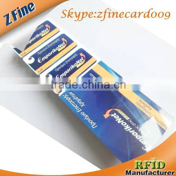 zfine custom luggage identification tag print 2 part snap-off pvc card