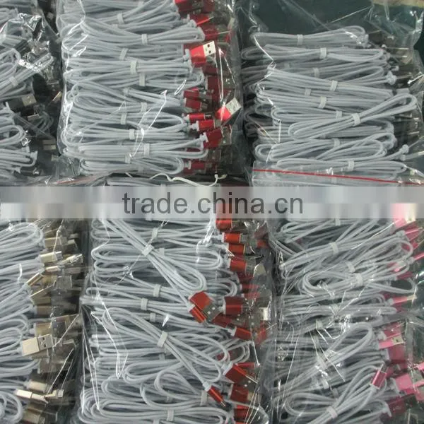 Colorful Metal USB Charger Cable Micro USB Data Cable