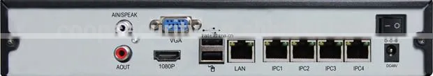H.264 support POE Function 1HDD 4CH NVR