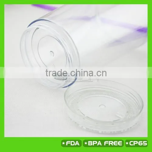 16OZ Double Wall Plastic Tumbler W Removable Bottom ,2014 NEWS!