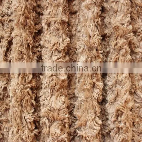 100% polyester plaid fleece fabric