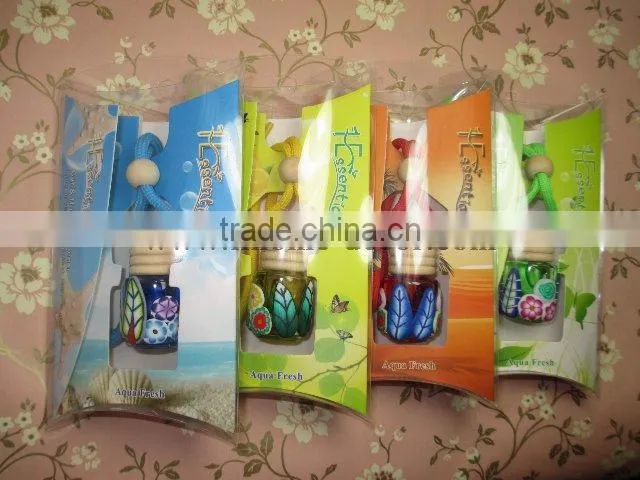 7ML Fashion hanging car air freshener with hanging string