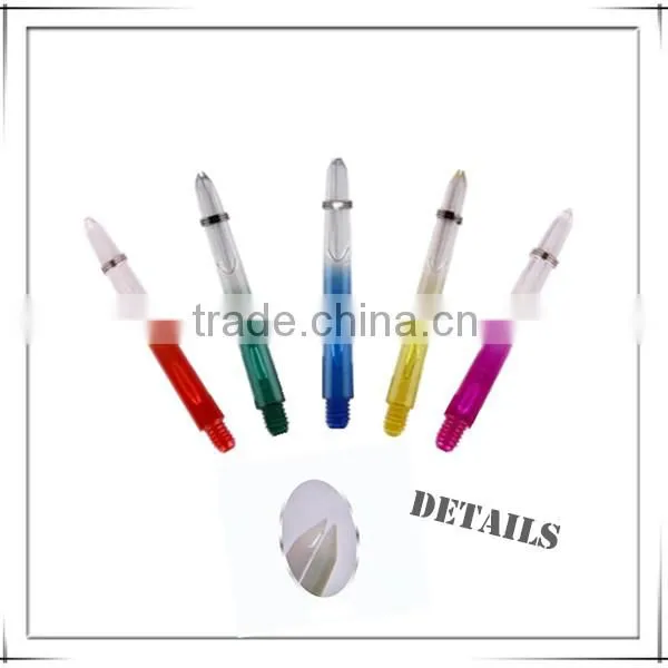 Nylon Dart Stems Shafts Solid Black/White/Red Colors