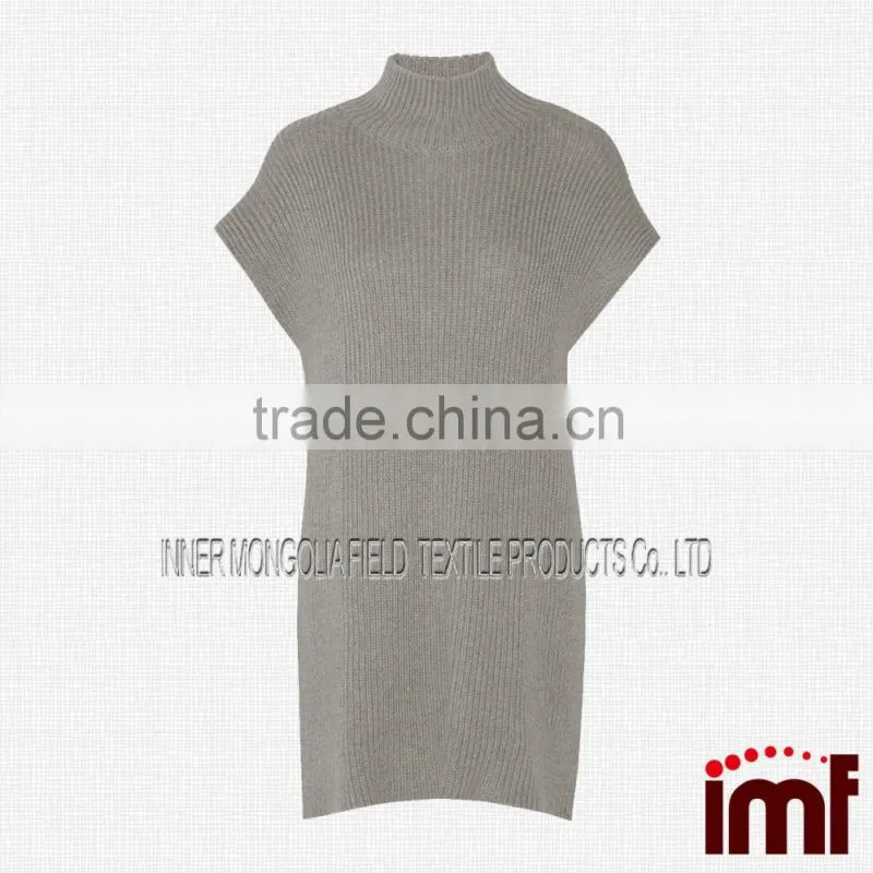 Cashmere Sleeveless Cowl neck knit Dress
