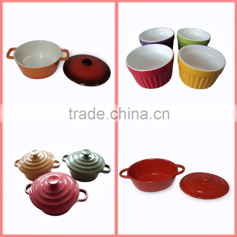 Ceramic Stoneware Oven Baking Dish With Handle