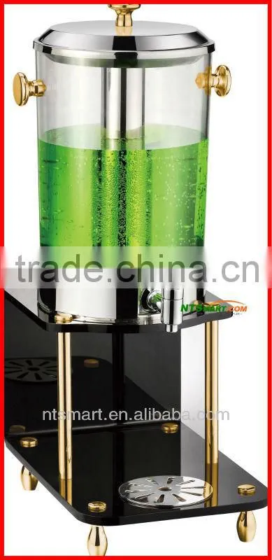 Gilded juice dispenser with Roman column design