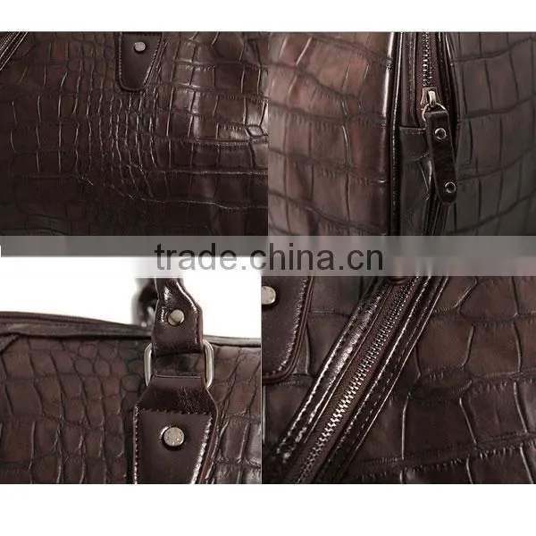 crocodile leather carrier bag for men leather garment bag leather shoe and bag set