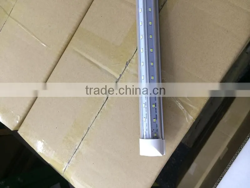 Shenzhen Victory Lighting 44W T8 8ft vshape double sided led tubes light