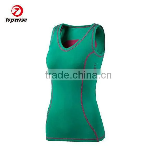 Women's Sports Base Layer Tights Vest Sleeveless Compression Shirt