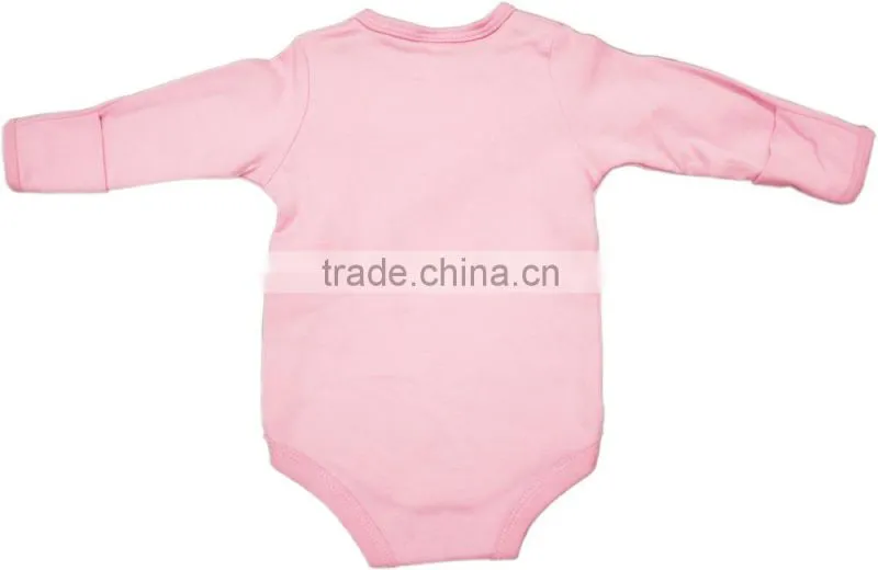 100% Cotton long sleeves soft baby cotton romper
