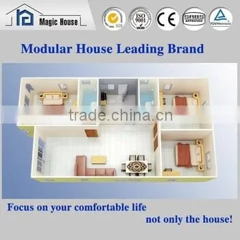 Hot sale ready made strong steel frame prefabricated sandwich panel house