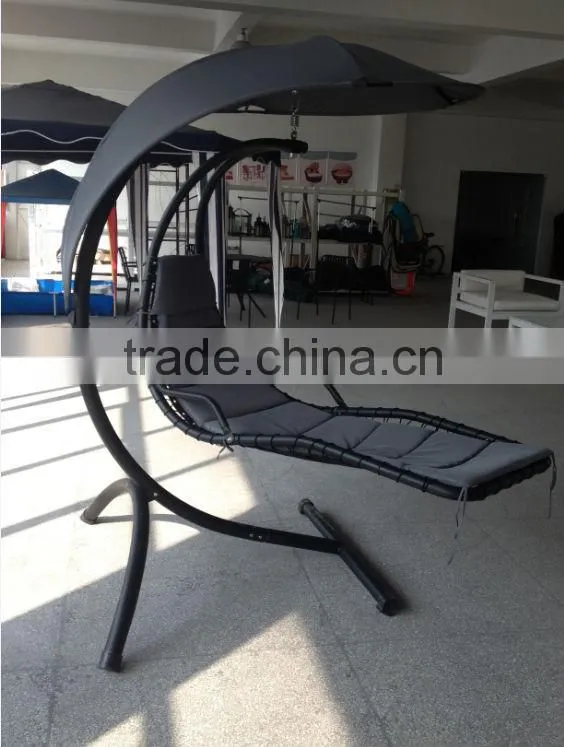 Metal Stand Helicopter Canopy Hanging Outdoor Swing Chair