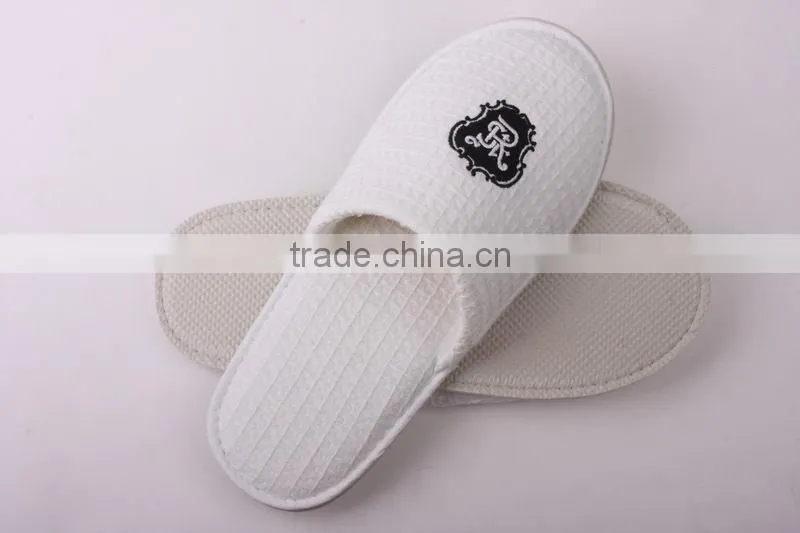 2014 hot sale cotton waffle slippers for hotel