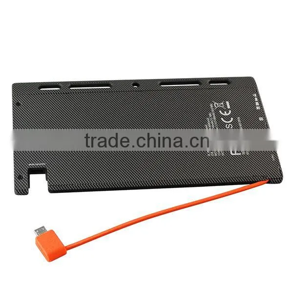 Portable Ultra Thin Enabled Cable 5100mAh Power Bank for Samsung Galaxy S6 Edge