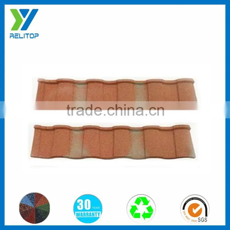 Decorative stone covered roofing sheets/ Galvanized sheet steel roof tile