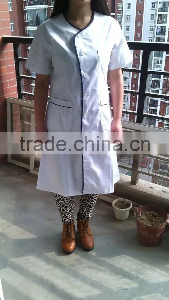 Fashionable Designed White Hospital Lab Coat
