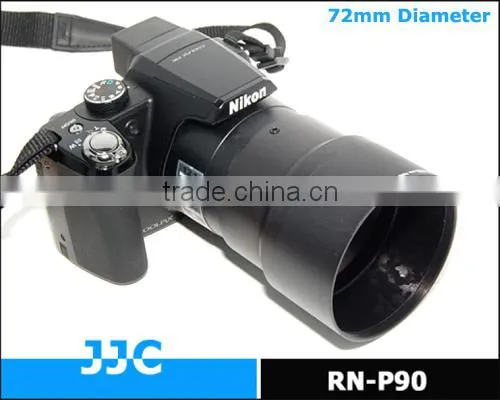 JJC Lens adapter RN-P90 provides a 72mm filter adapter for for NIKON COOLPIX P90 digital camera