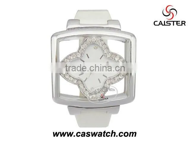 Fashion Four leaves shape ladies diamond watch with Fashion Four leaves shape ladies diamond watch with separable watch case