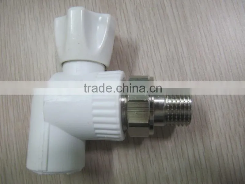 leak proof brass handle brass ball angle radiator valve/cheap price ppr thermostatic radiator control valve