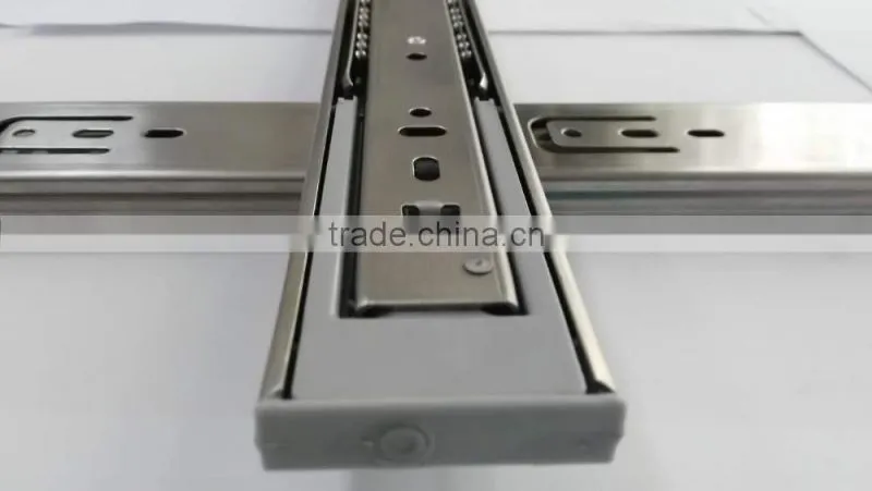 Hydraulic Buffer Slide 3 folds soft close slides drawer ball bearing slide