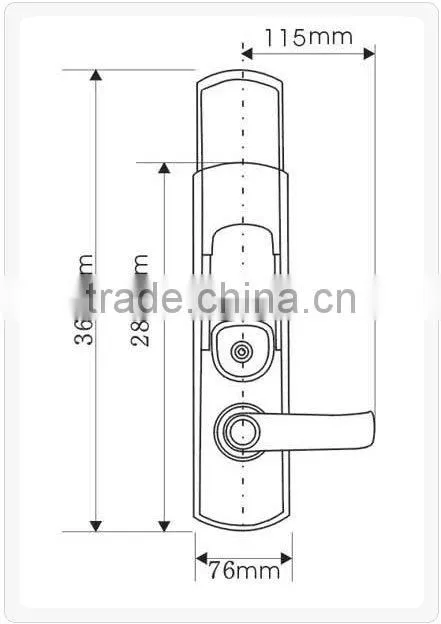 security fingerprint door lock PY-6692
