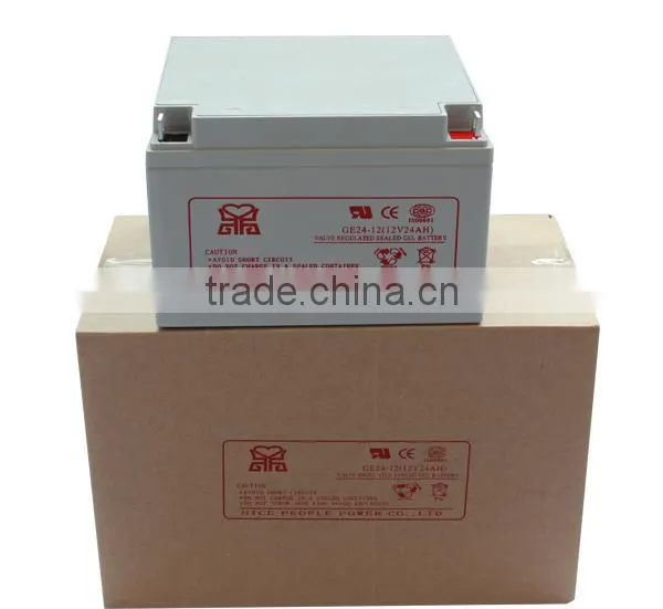 trade assurance deep cycle cell 12v 24ah gel battery supplier