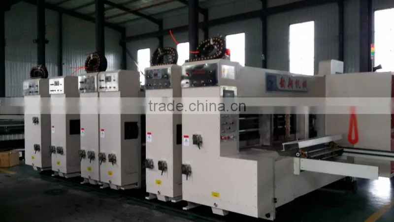High quality automatic corragated box making printer slotter die cutter machinery