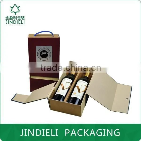 folded beauty paper wine box space-saving design