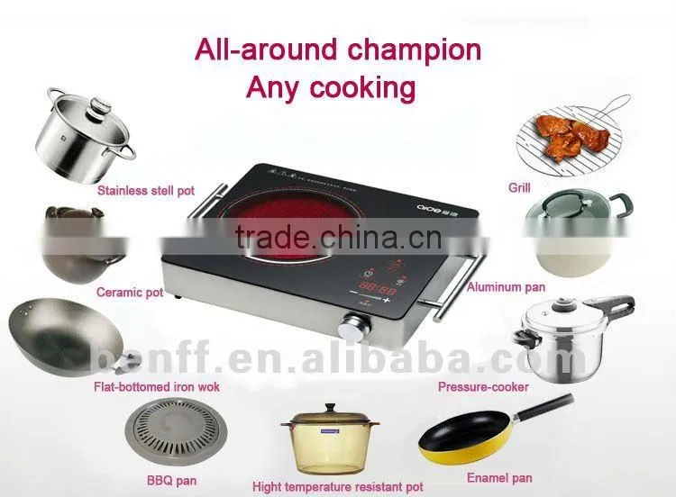 Grade A black crystal CE prestige cooker knobs and handles gel stove