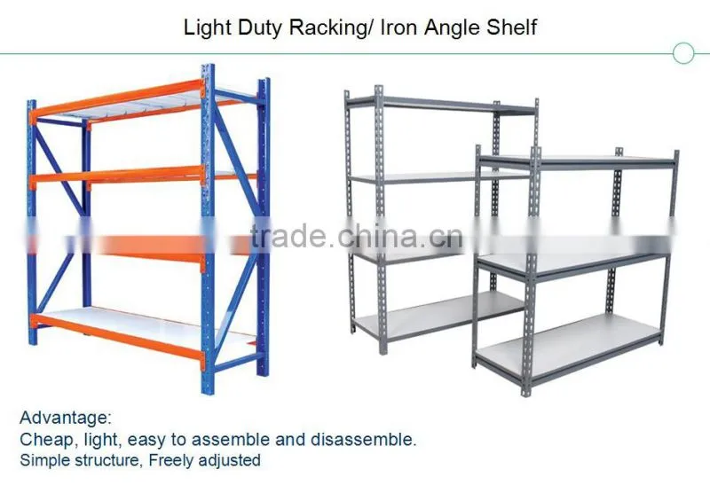 Light duty storage racks