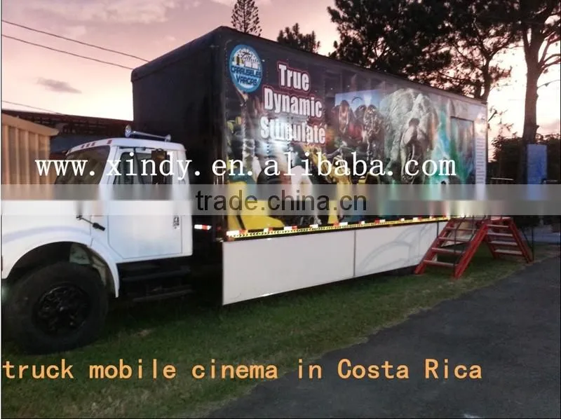 Hot selling truck mobile 5d cinema 7d theater