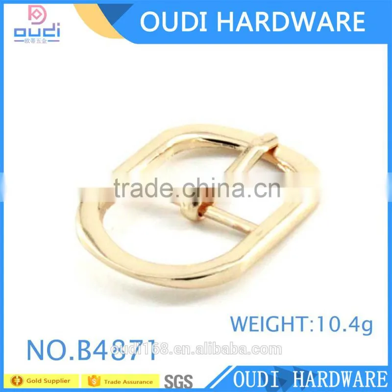 High Quality Light Gold Pin Buckle For Handbag Metal Buckle Adjuster Slider