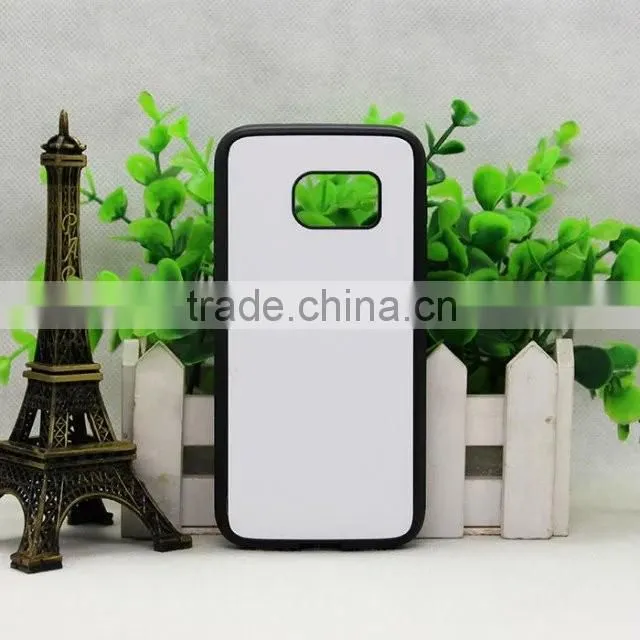 TPU+PC 2D sublimation silicon mobile phone cover case for Samsung Galaxy S7