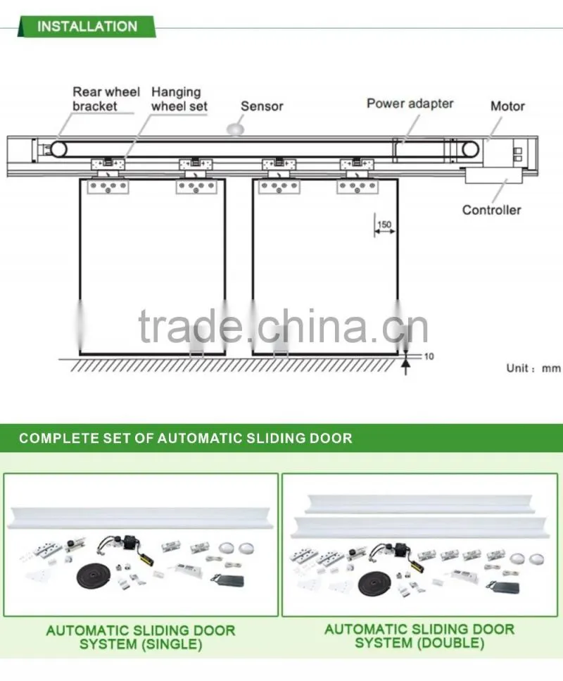 Ahouse access control system automatic door controller for wooden door, aluminium door - OA (CE)