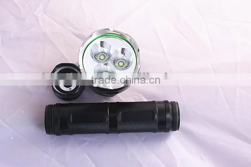 High power XML-T6 Rechargeable Aluminium flashlight