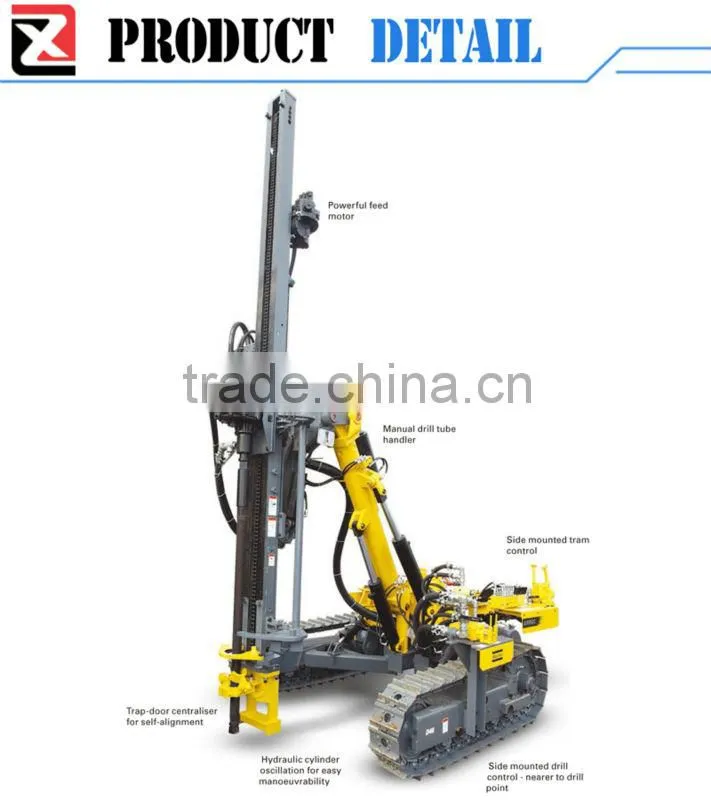 deep hole mining portable borehole rock drilling machine